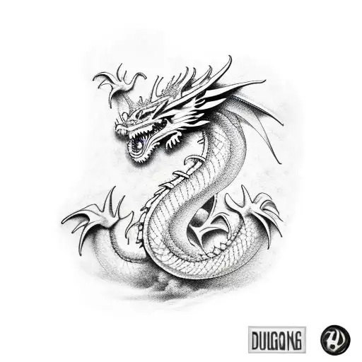 Dragon Fumando Tattoo