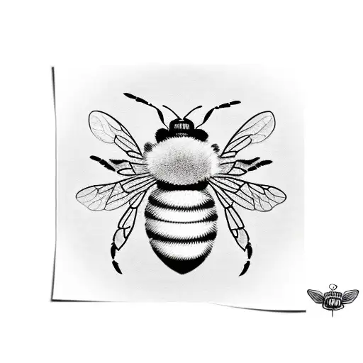 Bee Flying And Lands On Pot Of Honey