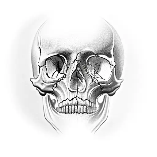 Face Half Skull