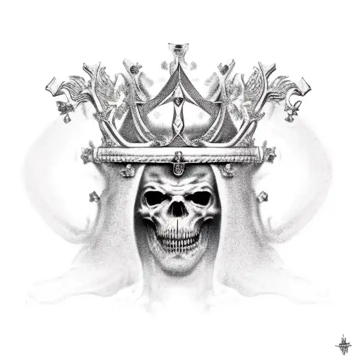 Broken Throne With A Crown