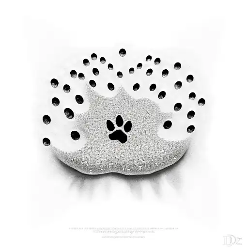 Diamonds And Dog Paw Prints
