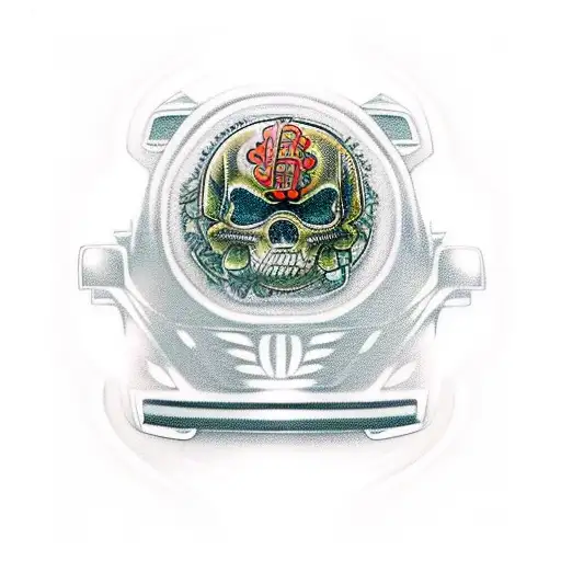 A Lowrider Car Surrounded By Money Symbols And Dollar Signs