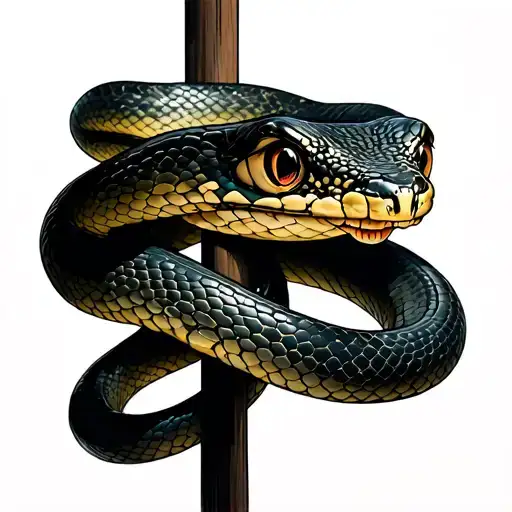 Snake Wraping Around Something