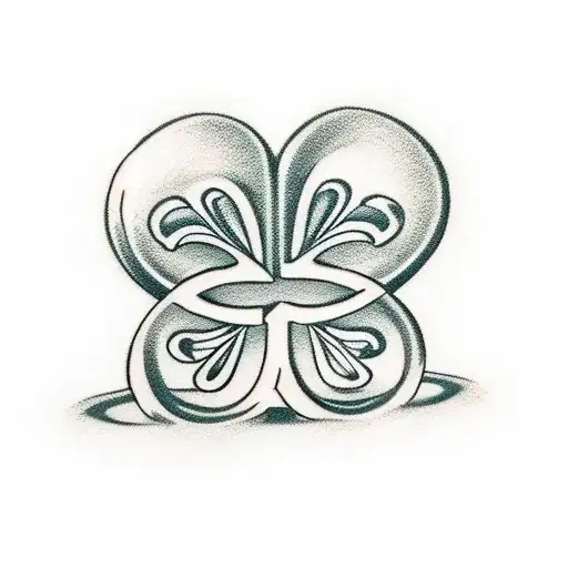 Shamrock With Letter B