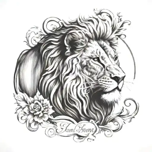 Last Name With Lion Head