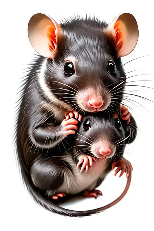 Rats Playing Together