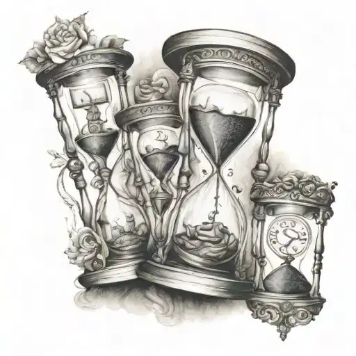 Hourglass With Family Inside
