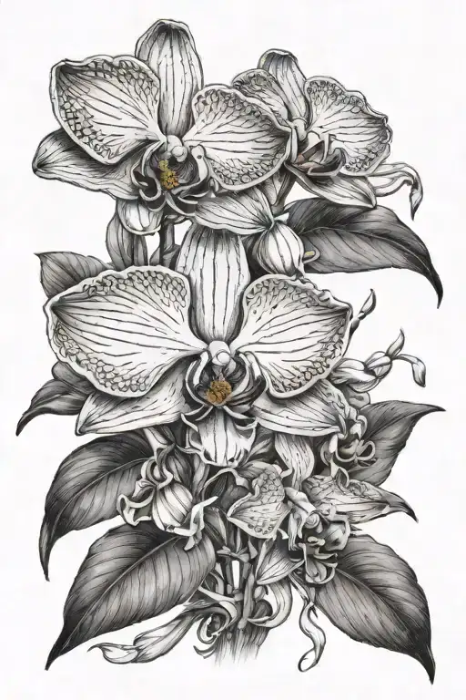 Skelton Arm Holding One Single Orchid