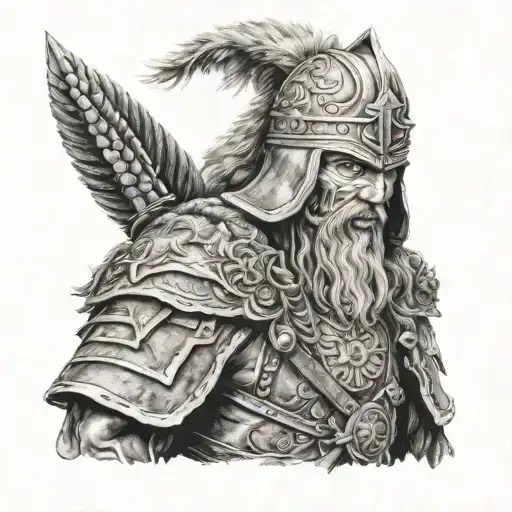 Slavic Warrior In The Cold