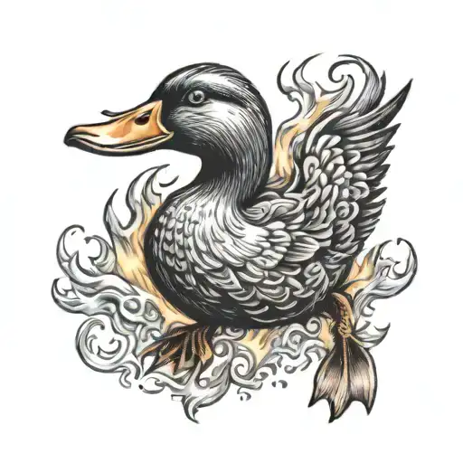 Duck Made Of Fire