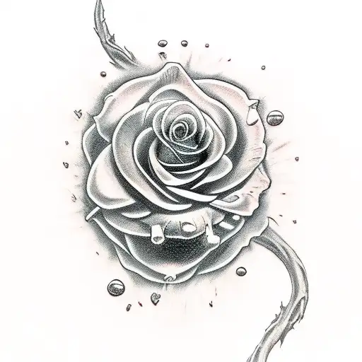 Skull Weapon Rose