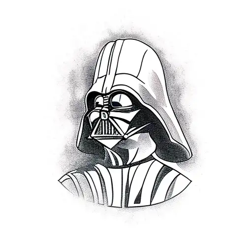 Chef Knife With Reflection Of Darth Vader