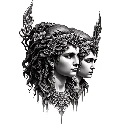 Hecate Goddess 3 Heads