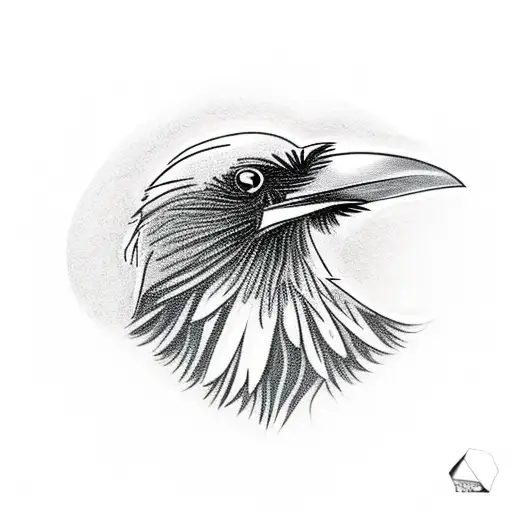 A Raven Holding A Heart-shaped Gemstone In Its Beak