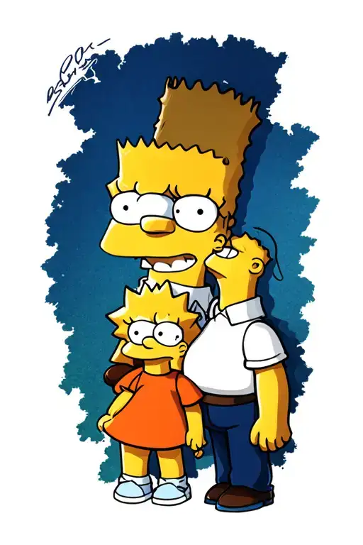 Bart And Lisa Simpson Family Series
