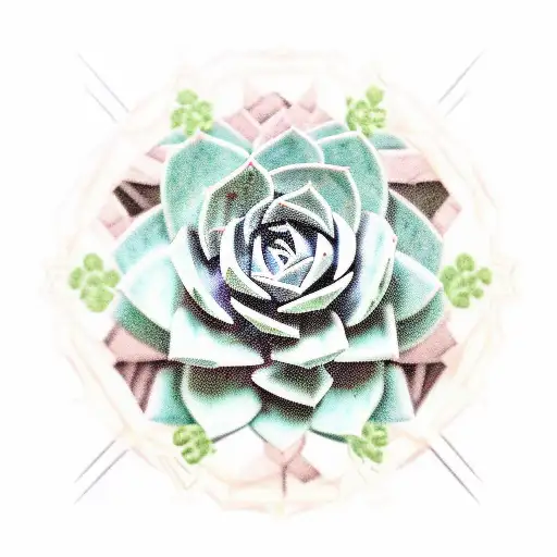 Succulents Dark Background