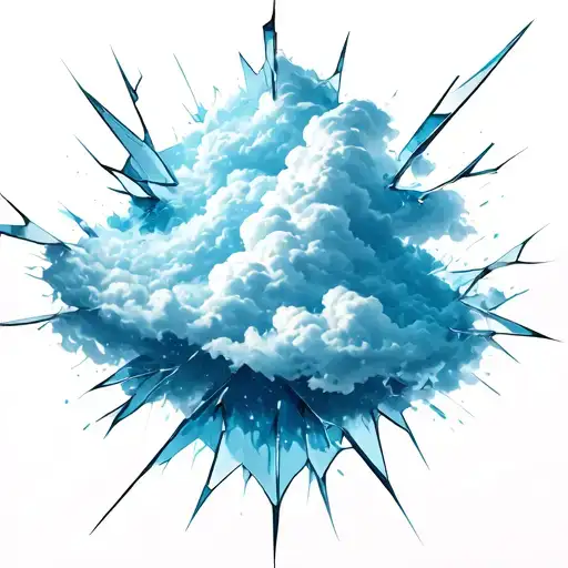 Shattered Glass Cloud Background