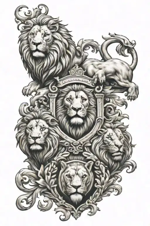 Lion Family Crest