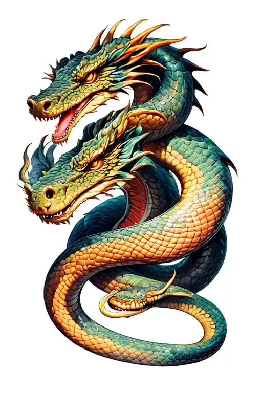 Dragon Et Cobra Snake