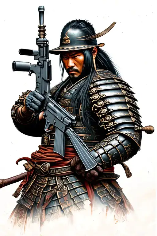 Samurai With Ar15