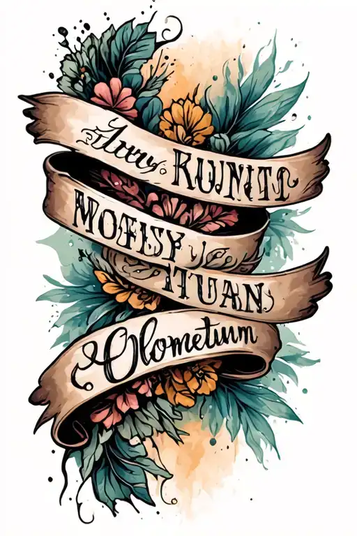 The Word Momentum On Forearm