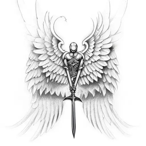 Warrior With Wings And A Sword