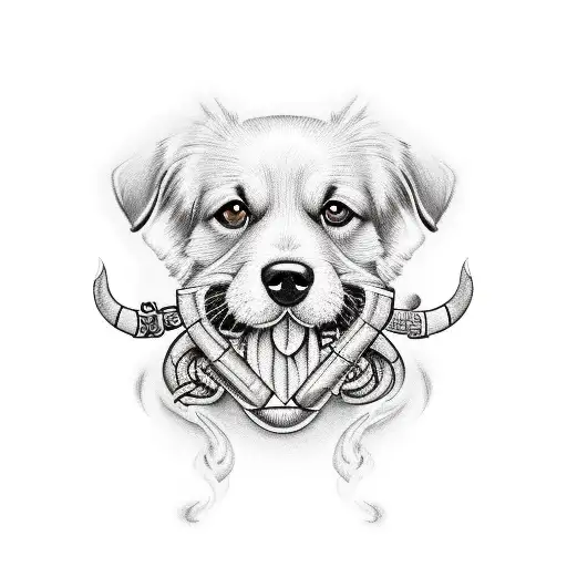 Dog That Smokes Cigar