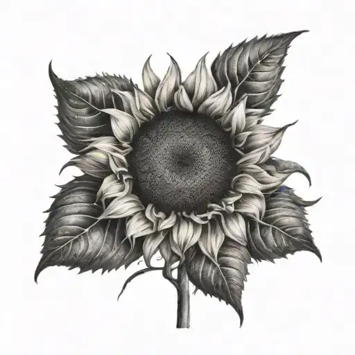 Sunflower With Crown