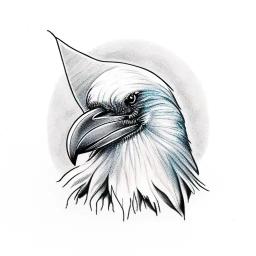 A Raven Holding A Heart-shaped Gemstone In Its Beak