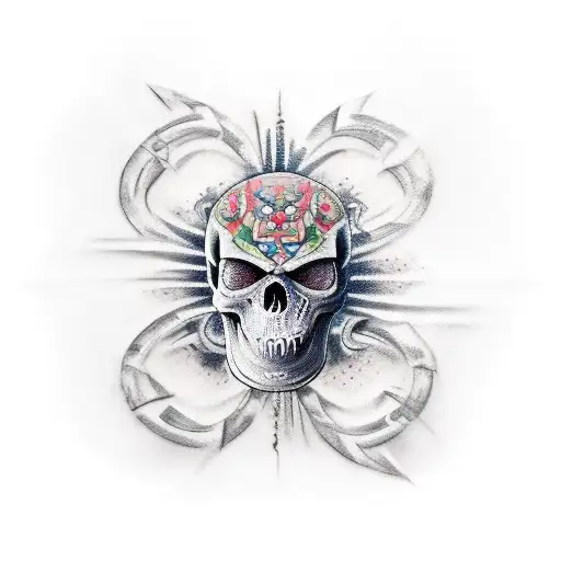 Blured Skull