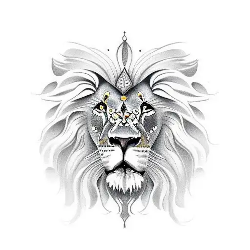 Lion Inside Of Butterfly