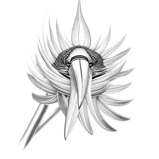 Silverfern And Tui Bird