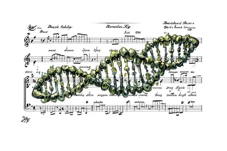 Music Score And Dna