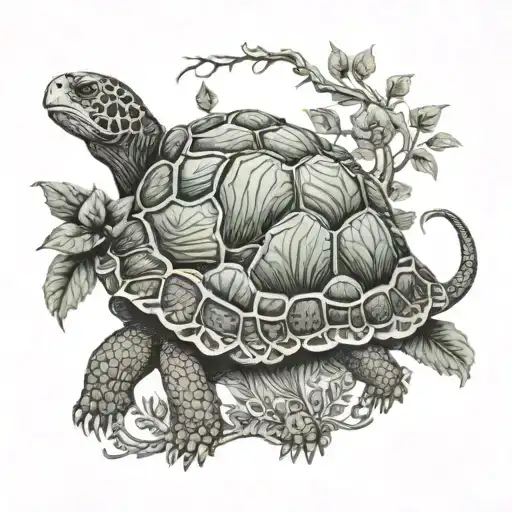 Tortoise Tree Of Life With Intricate