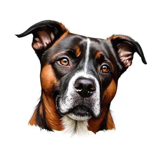 Dog Fingerprint With Oreole On Top