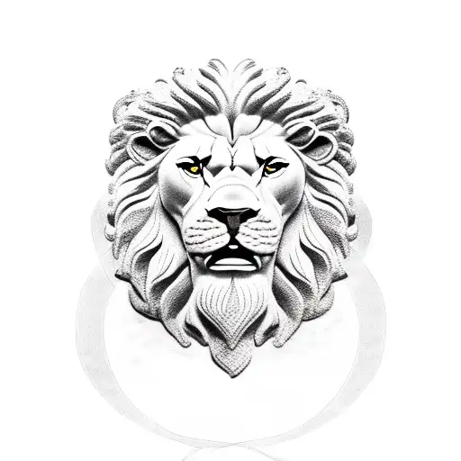 Greek God Hercules With Lion Head