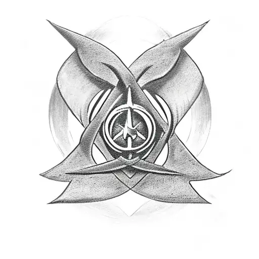 Incorporate The Deathly Hallows Symbol Into A Petroquimico Themed Tattoo Design