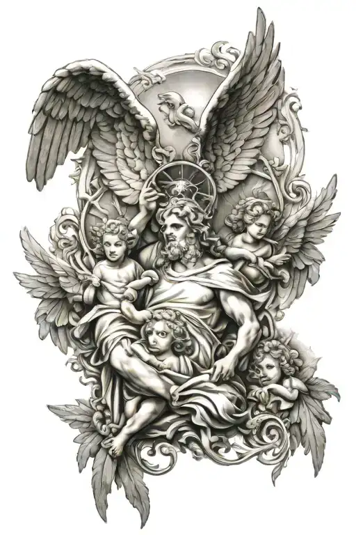 God Almighty And Angels Of Heaven