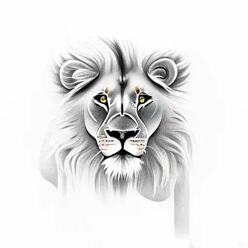 Three Lionesses And Lion