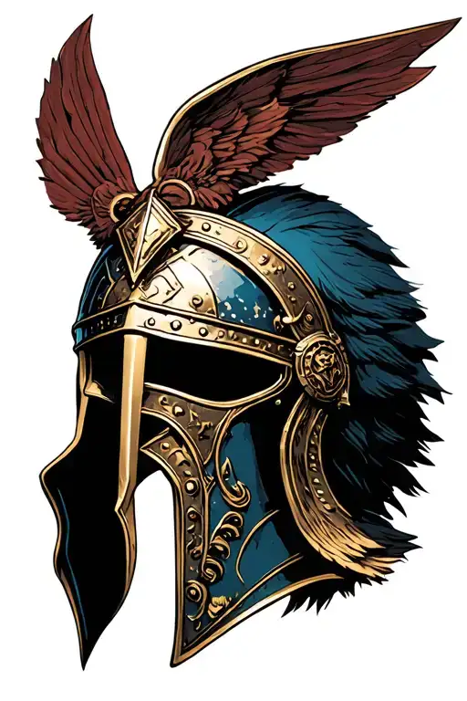 Roman Gods Olympus War Soldier Helmet