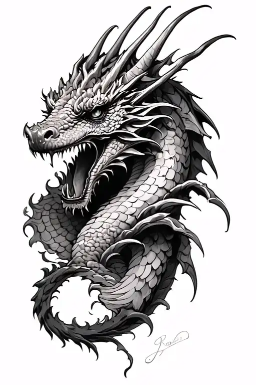 Gothic Dragon Wrapped