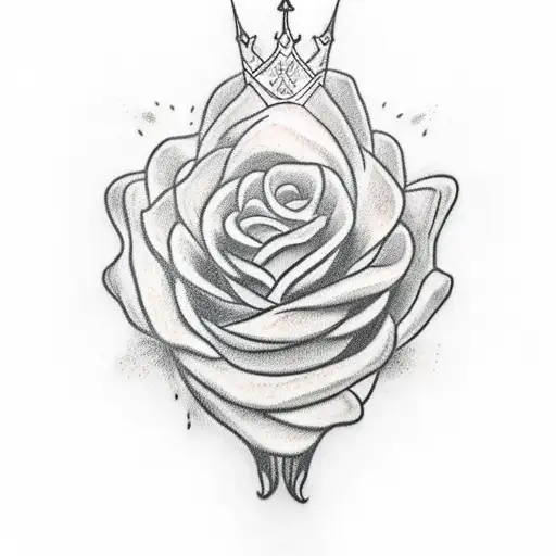Kings Crown And A Flower