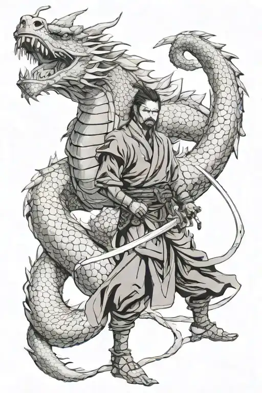Dragon Ve Samurai Warrior
