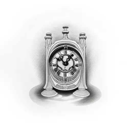 Grim Reaper With Roman Clock