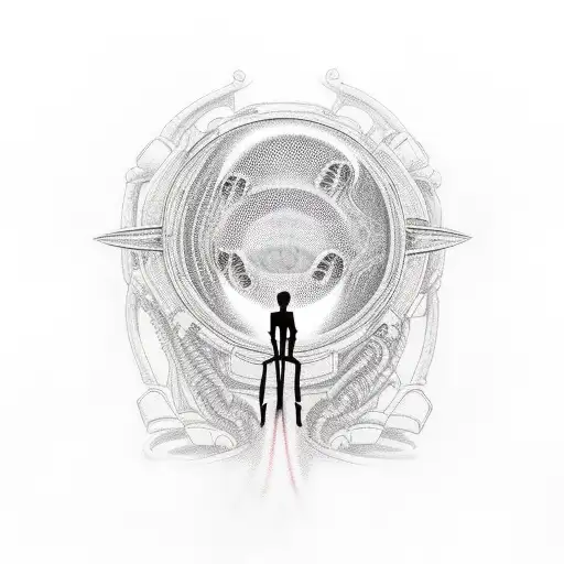 An Alien Photographer Capturing A Mysterious World