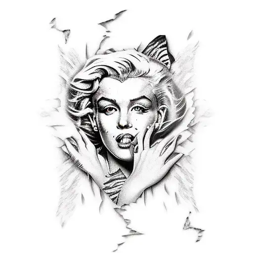 Marilyn Monroe Mixed With Bengal Tiger