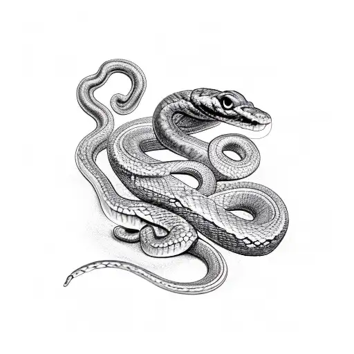 Snake In A Magic Soell