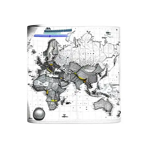 A Detailed Map Of The World With A Magnifying Glass Highlighting Favorite Travel Destinations