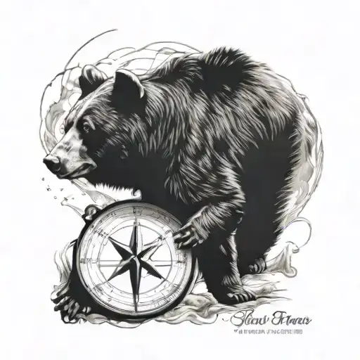 Black Bear Nautical Compass