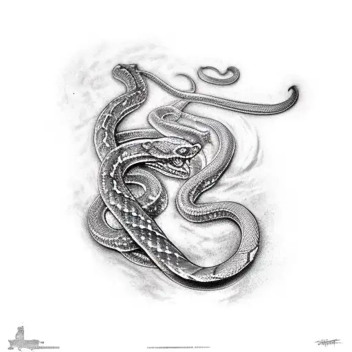 Slytherin Snake In A Magic Soell